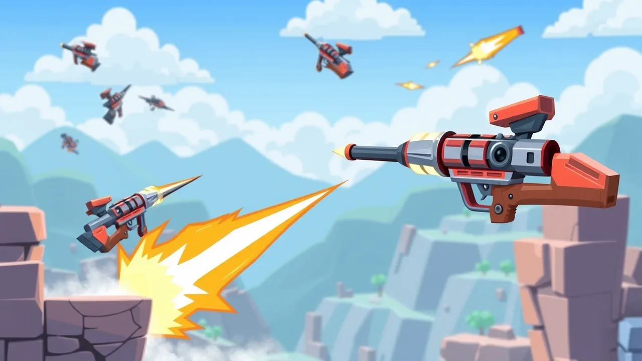 Experience the Thrill of Up Shoot 3D Action image