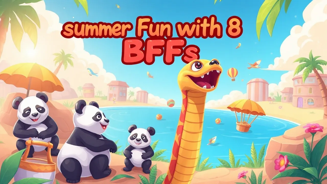Summer Fun with BFFs: A Colorful Arcade Adventure image