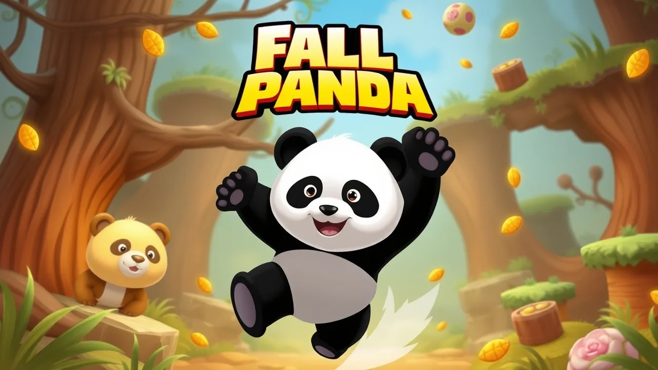 Brain-Puzzling Fun with Fall Fu Panda: 2-Player Action image