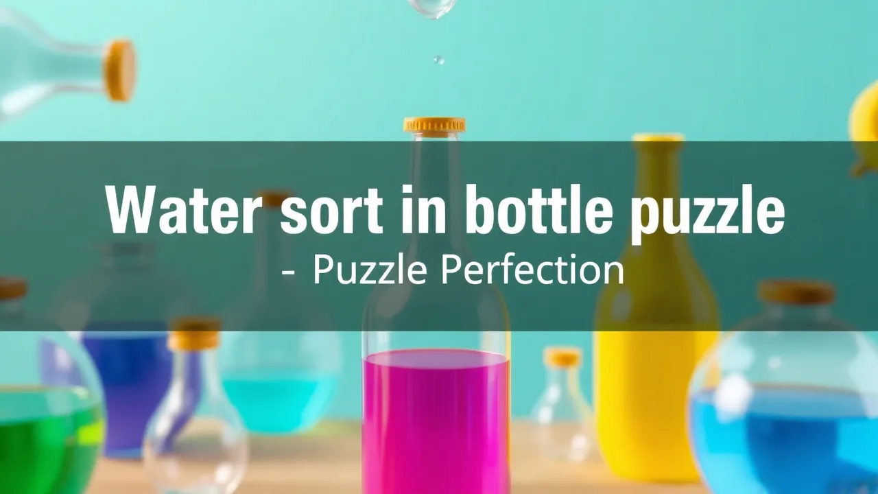 Mastering Water sort in bottle puzzle: Puzzle Perfection image