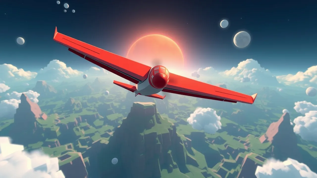 Flight, Puzzle, and Skill Combine in Polygon Flight Simulator image