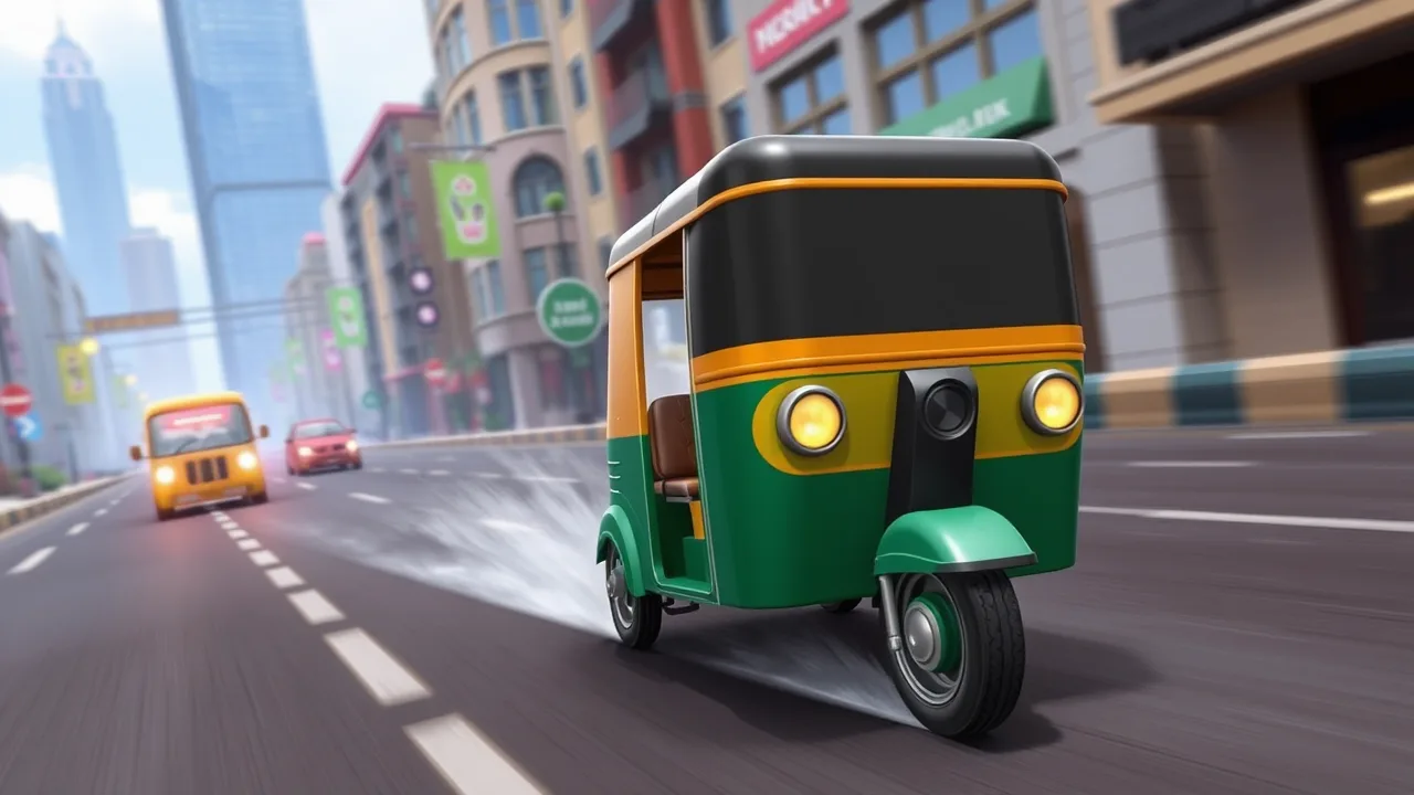 TukTuk Rickshaw City Driving Sim: Drifting Through City Streets image