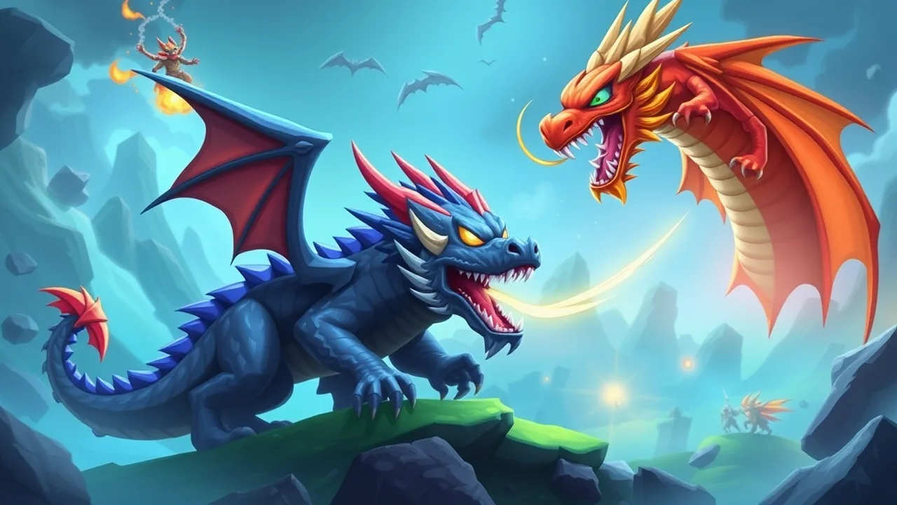 Defend Against Epic Dragons in Tower Defense: Dragon Merge image