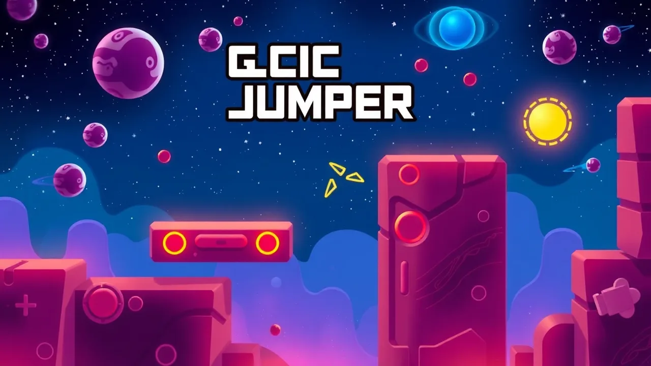Galactic Jumper: Challenging Guessing and Jumping Fun image