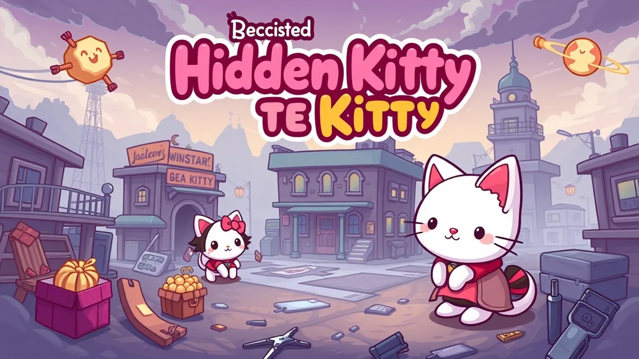 Unleashing Cute Chaos: Hidden Kitty image
