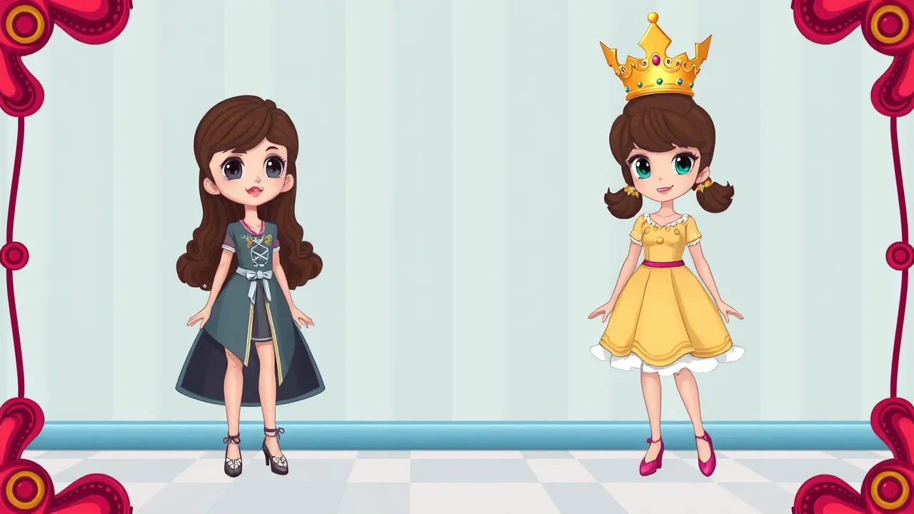 Royal Girl Doll Dress Up: Puzzle Fun for Girls image