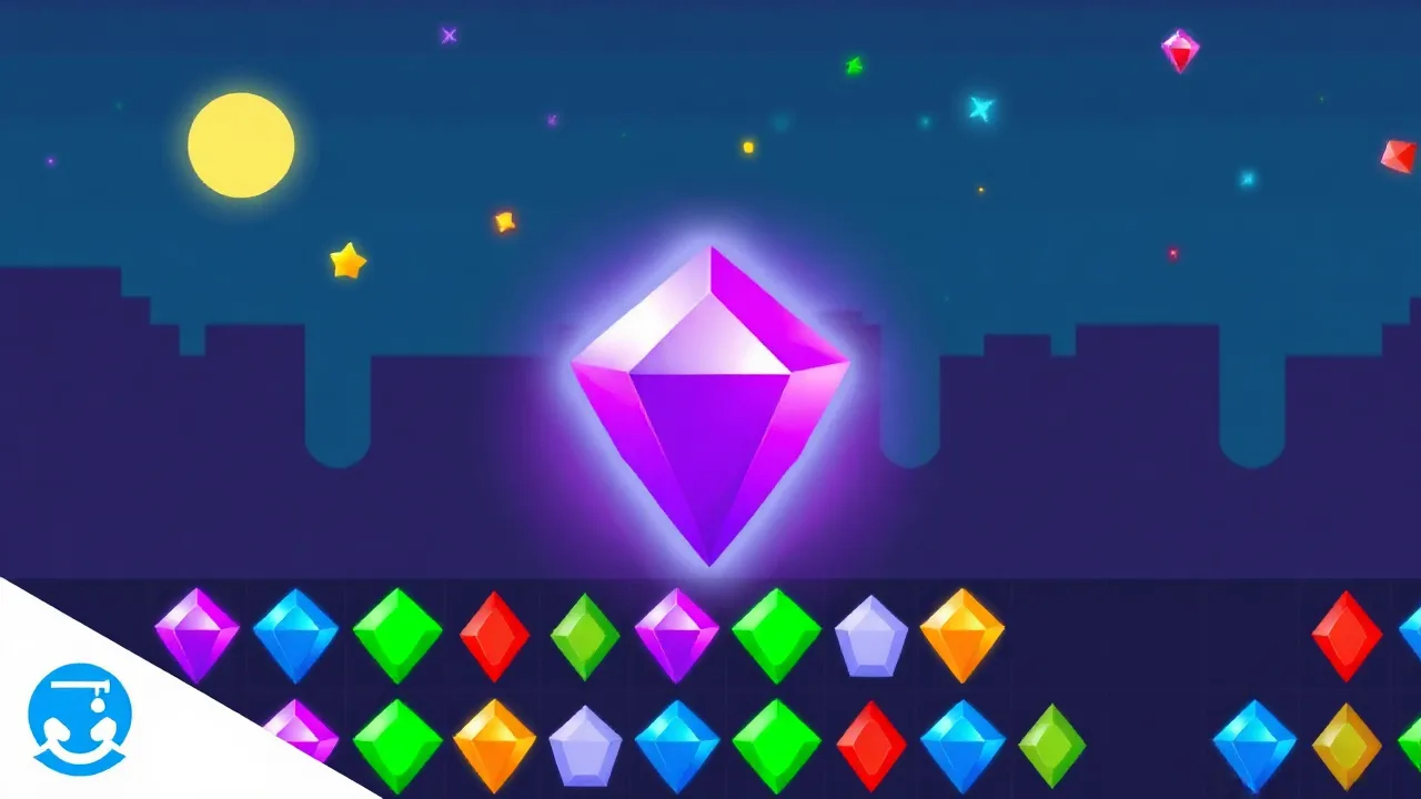 Pixel Puzzle Frenzy: GemMine Match 3 Unleashed image