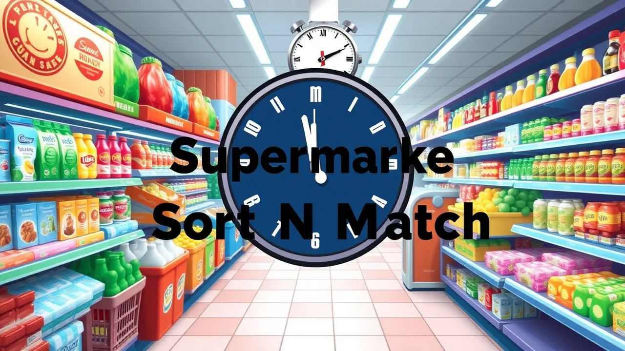Batir el reloj en los juegos de rompecabezas de supermercado image