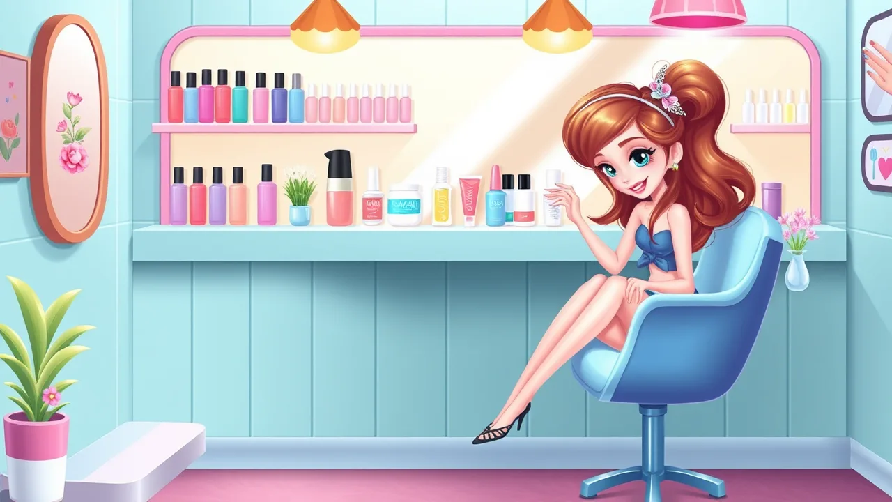 Nail Salon Fun for Girls image