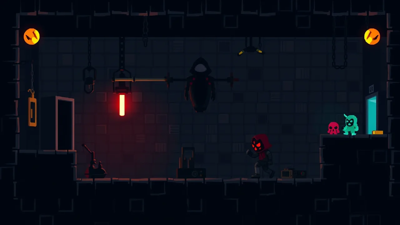 Dark Assassin: Pixel Action Puzzle image