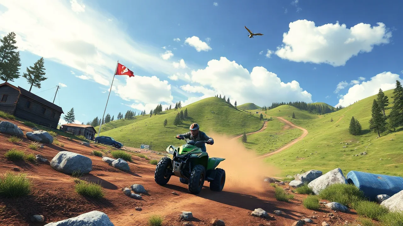 Racing Through the Trails in ATV image