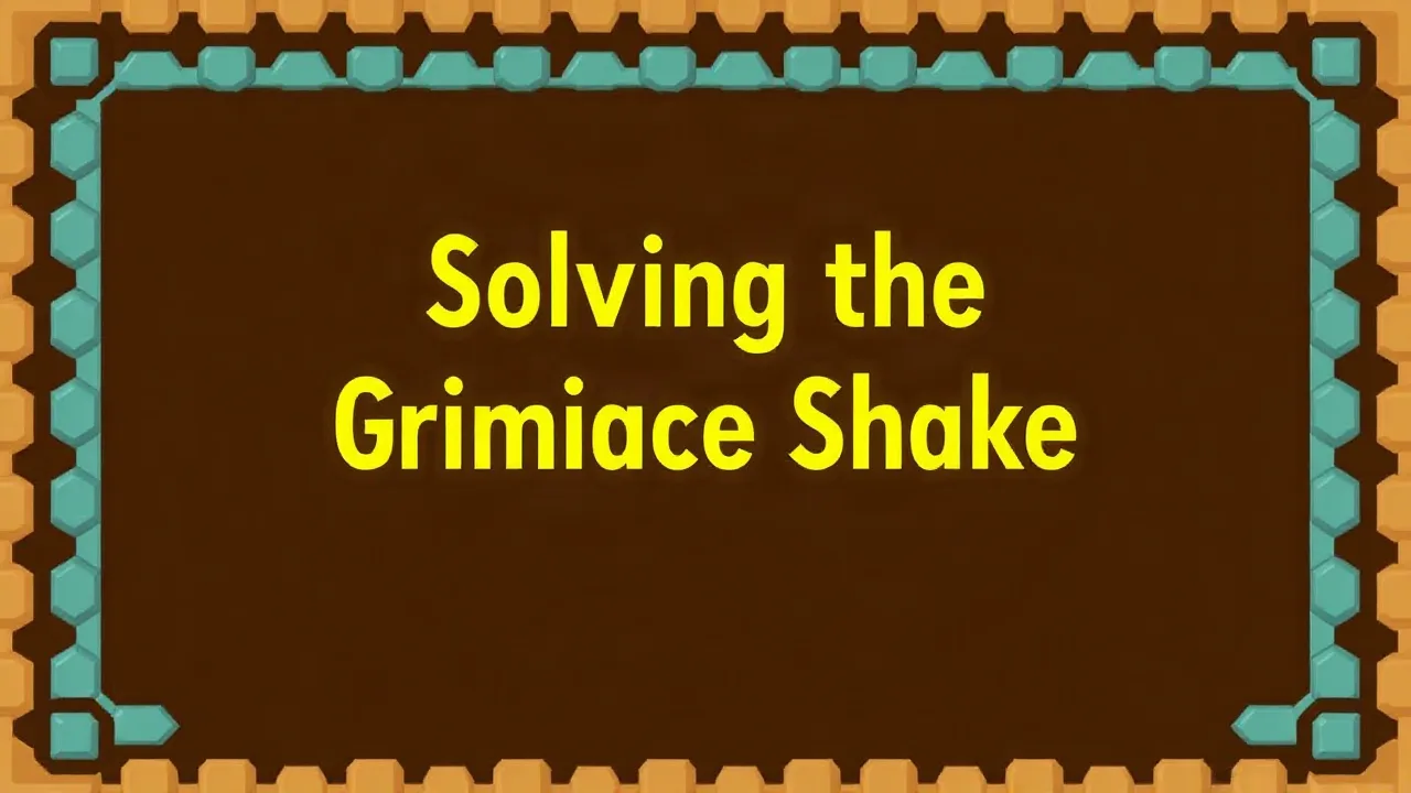 Solving the Grimace Shake Puzzle Game Guide image