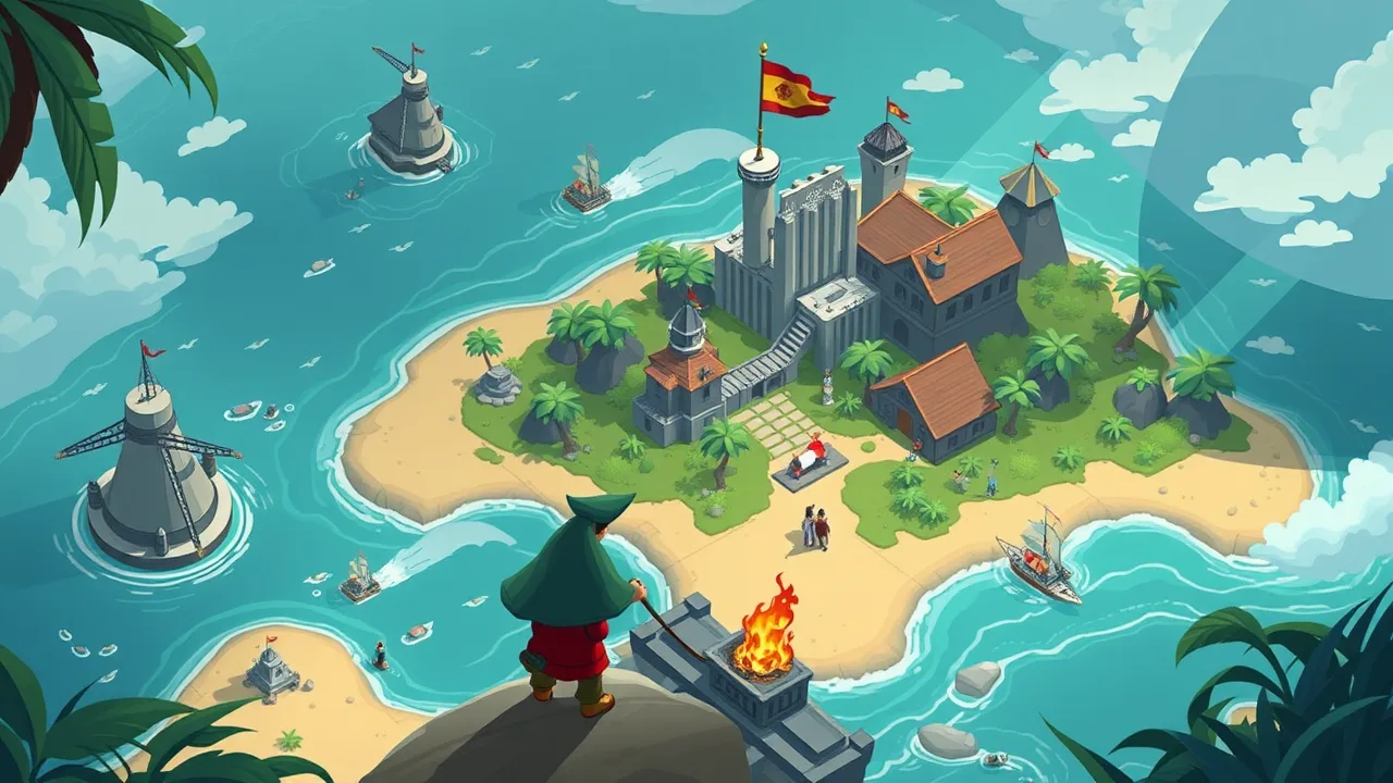Island Card Puzzle Unlocked in Guard The Island image