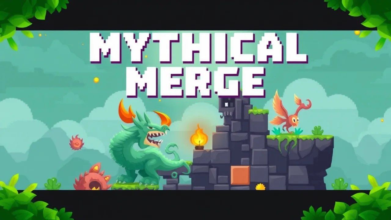 Escape the Pixel Puzzle in Mythical Merge image