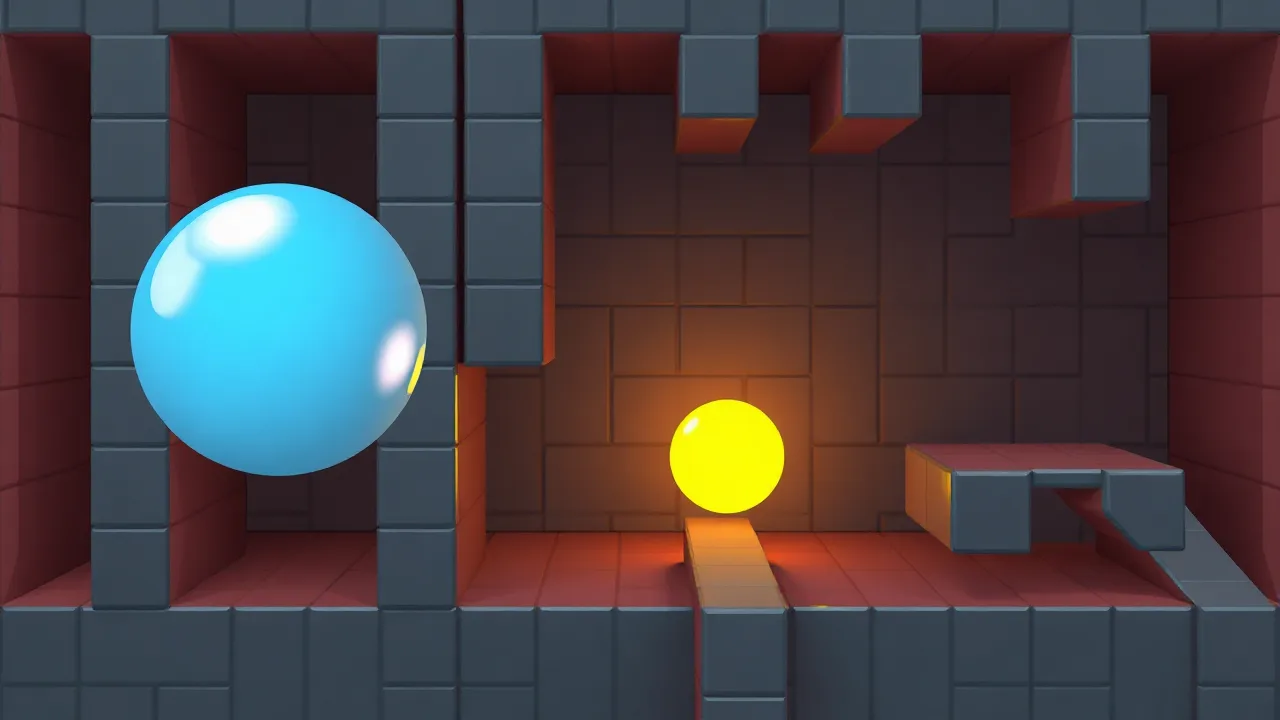Escape the Pixel Maze in Logical Ball Escape image