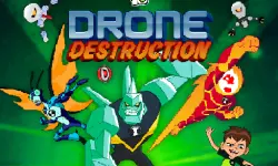 Ben 10 Drone Destruction image