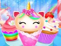 Unicorn Mermaid Cupcake Cooking Design image