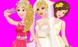 Barbie's Wedding Selfie With Princesses image
