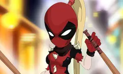 Deadpool Girl Dressup image