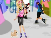 Barbie on roller skates image