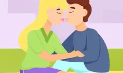 Romantic Secret Kiss image