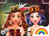 image bg Princess Girls Steampunk Rivalry