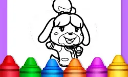 Animal Crossing Coloring Pages image