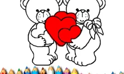 Happy Valentines Day Coloring image