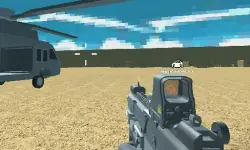 Blocky Combat Swat Vehicle Desert image