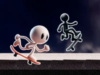 Black and White Stickman image