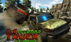 Offroad 6x6 Jeep Driving image
