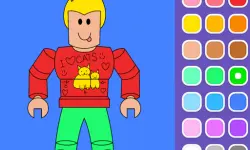 Roblox Coloring Game image