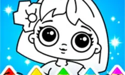 Coloring Dolls Game image