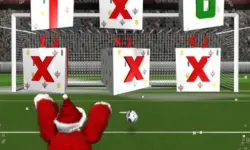 Santa kick Tac Toe image