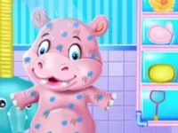 Baby Hippo Bath Time - Pet Care image