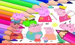 Coloring Book for Peppa Pig image