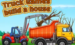 Truck games - build a house image