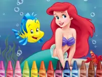 image bg 4GameGround - Little Mermaid Coloring