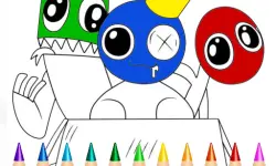 Rainbow Friends Coloring Book Game image
