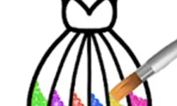 Princess Glitter Coloring - For Kids image