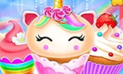 Unicorn Mermaid Cupcake Cooking Design - Creative image