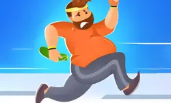 Fat man parkour image