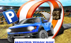 Monster-Truck-Parking Free 3D Blue image