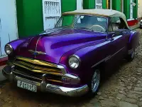 Cuban Vintage Cars Jigsaw image