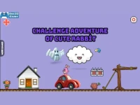 image bg Challenge adventure of cute rabbit