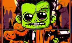 Franky & Vampire Halloween Puzzle image