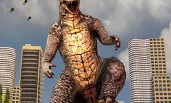 Monster Dinosaur Rampage City Attack image
