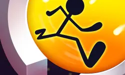 Stickman run around image