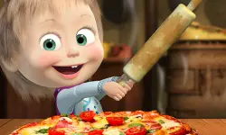 Masha And The Bear Pizzeria Game image