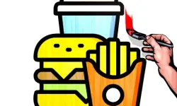 Fast Food Coloring Book image